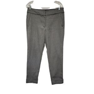 Ann Taylor Loft Women's Skinny Cuff Hem Dress Pants Size 6 Color Gray